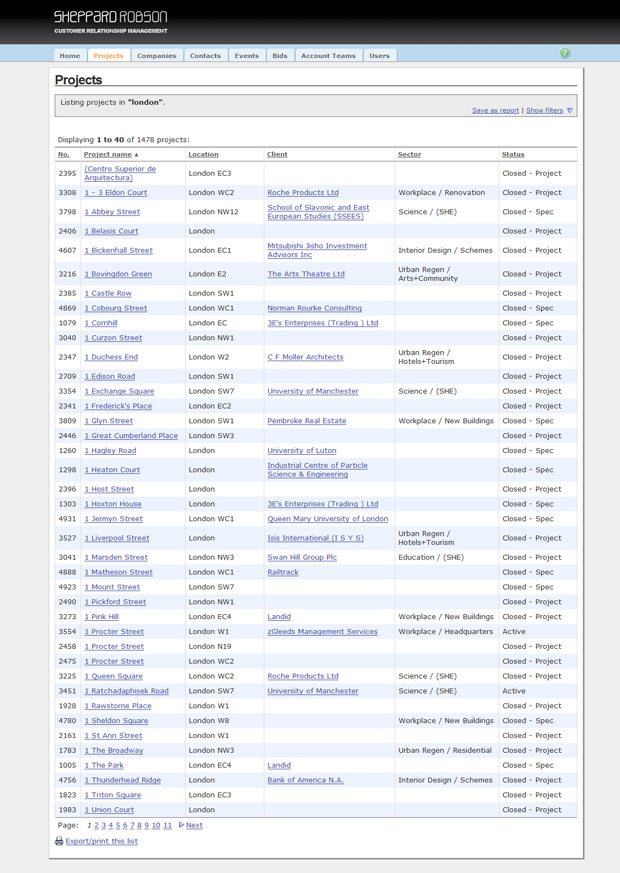 Seamless integration with corporate databases